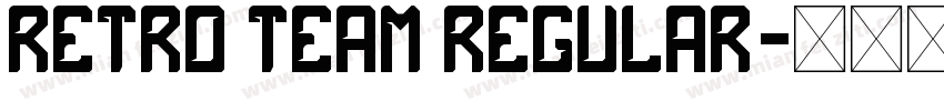 Retro Team Regular字体转换